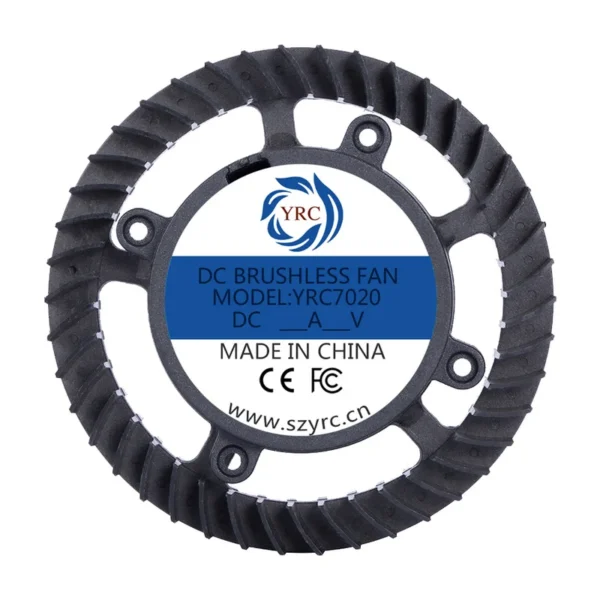 Cooling Fan, 70mm*20mm, 7020, Axial, Brushless - view 2