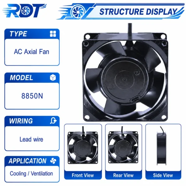 Cooling Fan, 8850N, 230 V, Electric - view 2