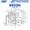 Cooling Fan, 8850N, 230 V, Electric - view 3