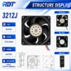 Cooling Fan, Brushless, 3212J, 92x38mm, 12V - view 3