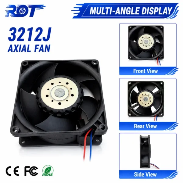 Cooling Fan, Brushless, 3212J, 92x38mm, 12V - view 6