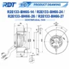 Cooling Fan, R2E133-BH66-27, 230V, 133mm, 28W - view 3