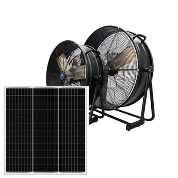 Cooling Fan, Solar, Stainless, Steel - view 2