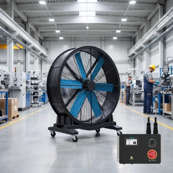Cooling Industrial Fan, VEICHI, 1.3m, Inverter