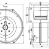 Cooling Ventilation Radial Blower, 230V, 83W, 0.37A - view 3