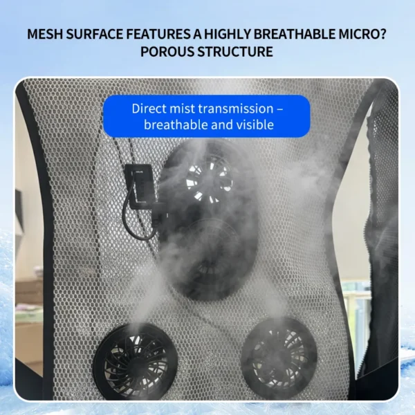 Cooling Vest with Fan, Portable, DC 9V - view 4