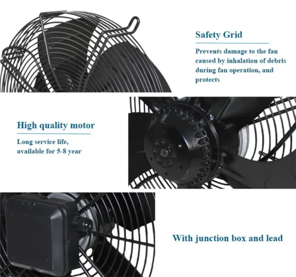 Copper Axial Cooling Fan, KITDOO, 220mm, 710mm - view 6