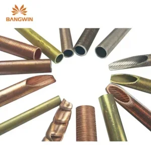 Copper Low Fin Tube for Heat Exchangers, Copper or Steel Base
