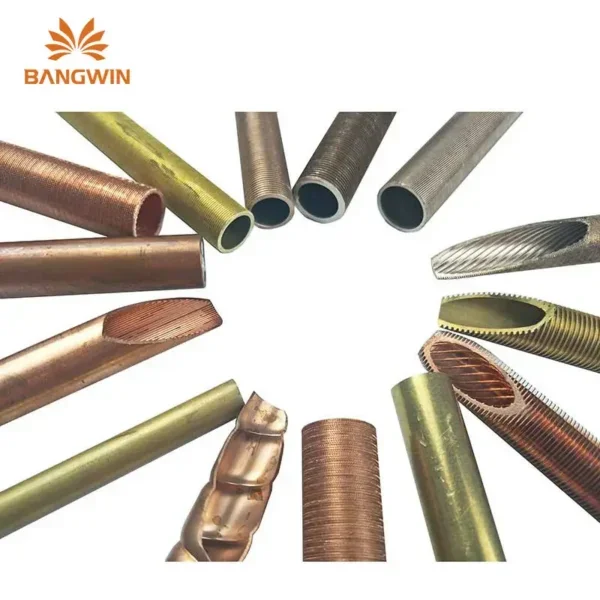 Copper Low Fin Tube for Heat Exchangers, Copper or Steel Base