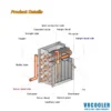 Copper Pipe Heat Exchanger, 12X12, 220V - view 2