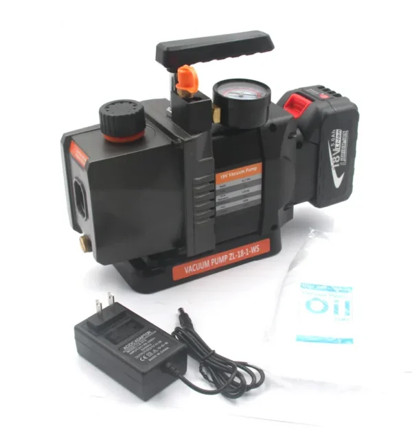 Copper Vacuum Pump, Portable, Cordless, 5CFM, 2-Stage - view 6