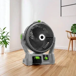 Cordless Jobsite Fan, 20V, LED, Portable