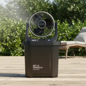 Cordless Misting Fan, LED, Electric, Desk Fan