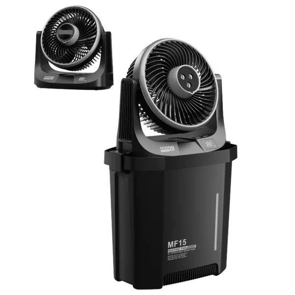 Cordless Misting Fan, LED, Electric, Desk Fan - view 2