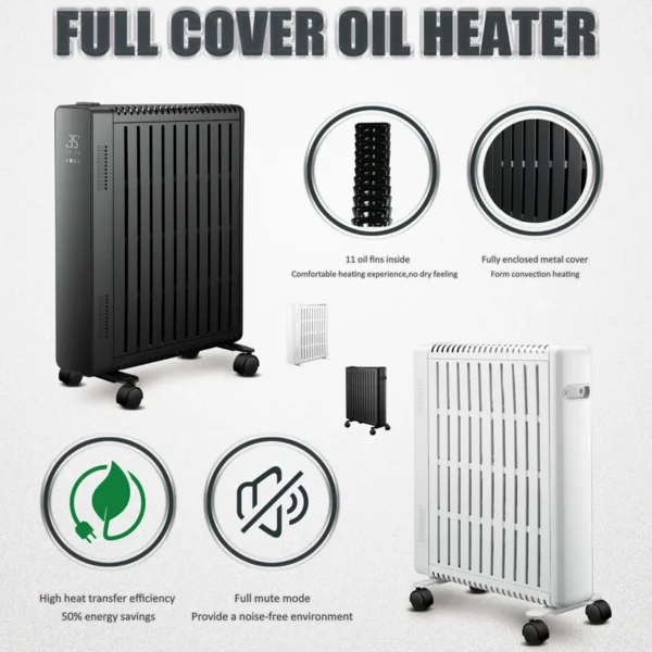 Cover Oil Heater, Portable, 2500W - view 4