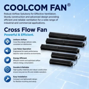 Cross Flow Blower, COOLCOM, 12V/24V/48V, 30mm, BLDC