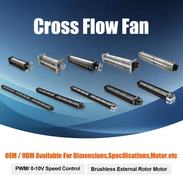 Cross Flow Blower, LONGWELL, 90mm, 230V, Tangential - view 6