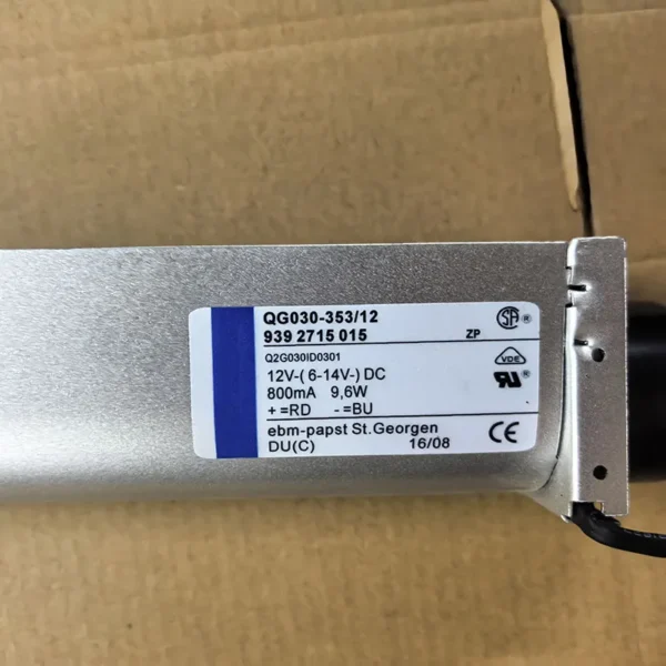 Cross Flow Cooling Fan, QG030-353/12, DC12V, 800mA, 9.6W - view 3