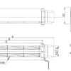 Cross Flow Fan, 12v, CM40250HB12-PB, 60x60x300mm, 40mm - view 6