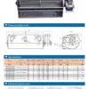 Cross Flow Fan, 220V, Aluminum, 100V, 110V - view 4