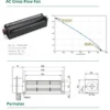 Cross Flow Fan, 230V, 550CFM, Aluminum, Tangential - view 6
