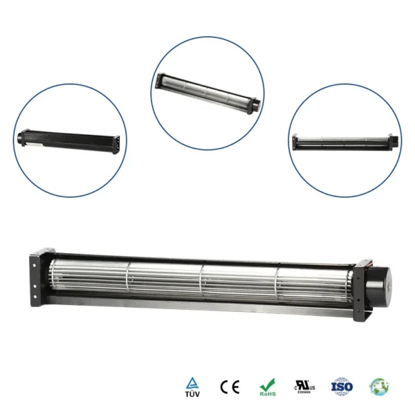 Cross Flow Fan, 40mm, 12V, 24V, Aluminum - view 3