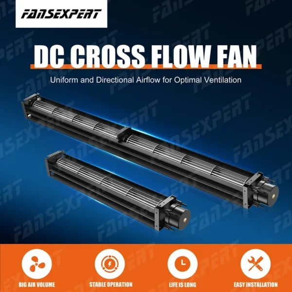 Cross Flow Fan, 60mm, 24V, 1800RPM, BLDC - view 2