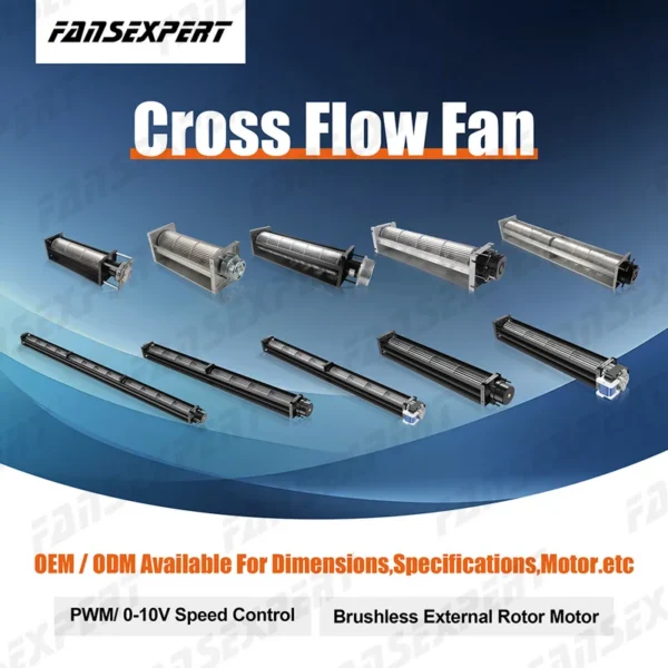 Cross Flow Fan, 60mm, Brushless, 12V, 24V - view 4