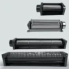 Cross Flow Fan, 65mm, DC24V/12V, Aluminum, IP65