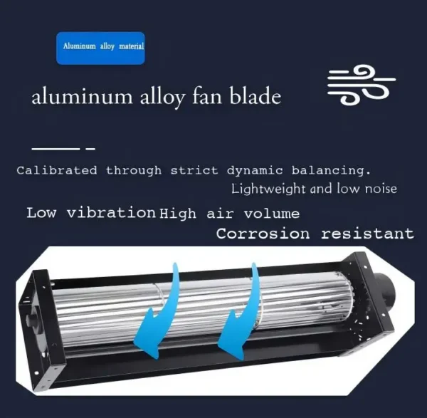 Cross Flow Fan, 90-series, Aluminum, 24V, 1700rpm - view 2