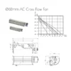 Cross Flow Fan, Aluminum, 230V, Tangential - view 2