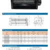 Cross Flow Fan, Aluminum, 60180mm, 60mm, 12v - view 5