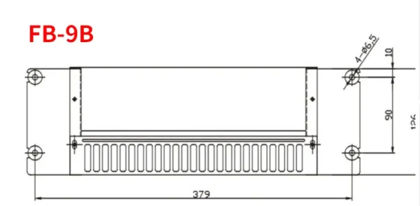 Cross Flow Fan, FB-9B, 220V, 25W - view 2