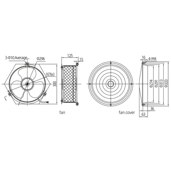 Cross Flow Fan, FYD-E010, FUYIDE, FB-25D - view 3