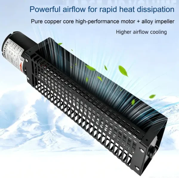 Cross Flow Fan, KR6031, Aluminum, 3200rpm, 110V - view 3