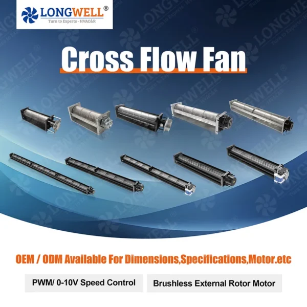 Cross Flow Fan, LONGWELL, 60mm, Tangential, BLDC - view 4