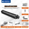 Cross Flow Fan, LONGWELL, Aluminum, 100mm, 24v - view 3