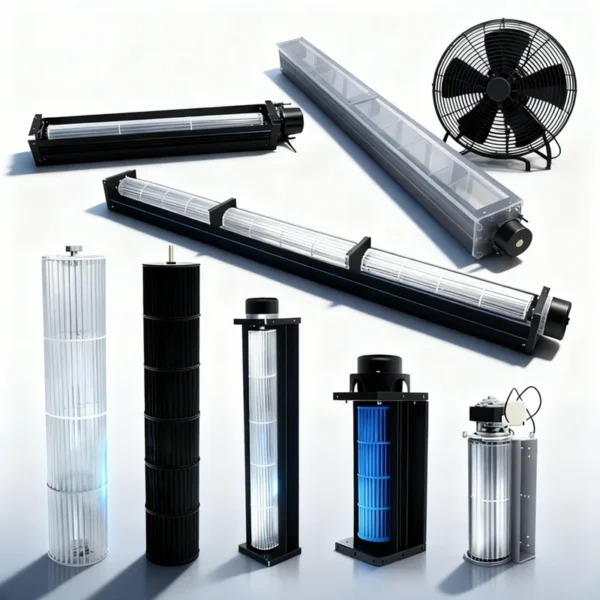Cross Flow Fan, PWM, 18mm-260mm, 110V/120V/240V/230V, Aluminum - view 5