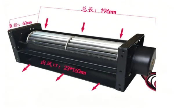 Cross Flow Fan, Stainless, Steel, 220V - view 4