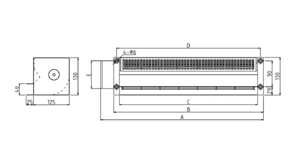 Cross Flow Fan, Stainless, Steel, 220V - view 6