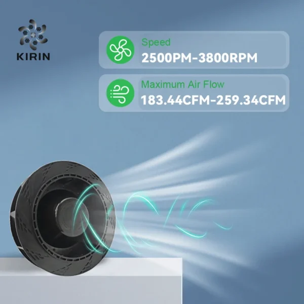 Cur Curved Industrial Humidifier, 160mmx45mm, Brushless - view 6