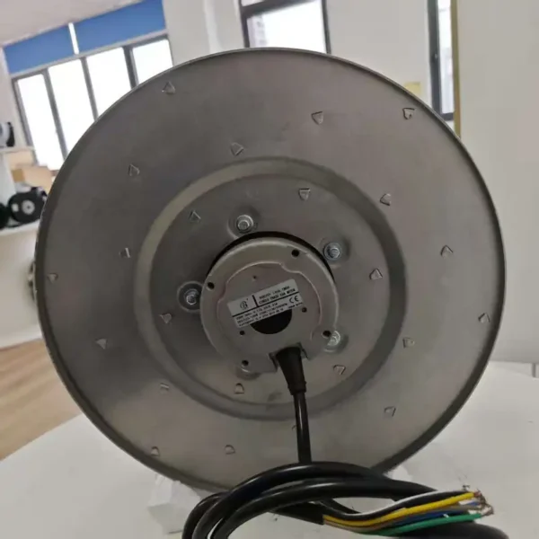 Curved Blade Exhaust Fan, 355-145MM, Aluminium, Wall, 3C - view 3