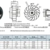 Curved Centrifugal Cooling Fan, TD17545-PB, 24V, 48V - view 2