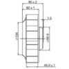 Curved Centrifugal Cooling Fan, TD17545-PB, 24V, 48V - view 4