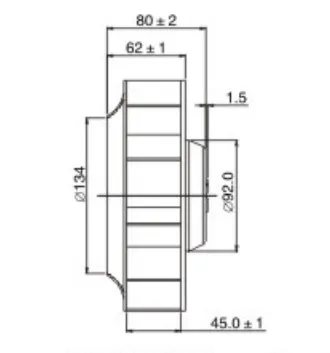Curved Centrifugal Cooling Fan, TD17545-PB, 24V, 48V - view 4