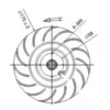 Curved Centrifugal Cooling Fan, TD17545-PB, 24V, 48V - view 5