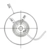 Curved Centrifugal Cooling Fan, TD22562-PB, 24V, 48V, 2650RPM - view 5