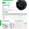 Curved Centrifugal Duct Fan, 175x63mm, Plastic - view 2