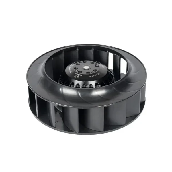 Curved Centrifugal Duct Fan, 230V, Cast Iron