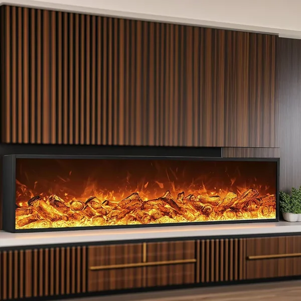 Customelectronic Fireplace, LED, Wall - view 2